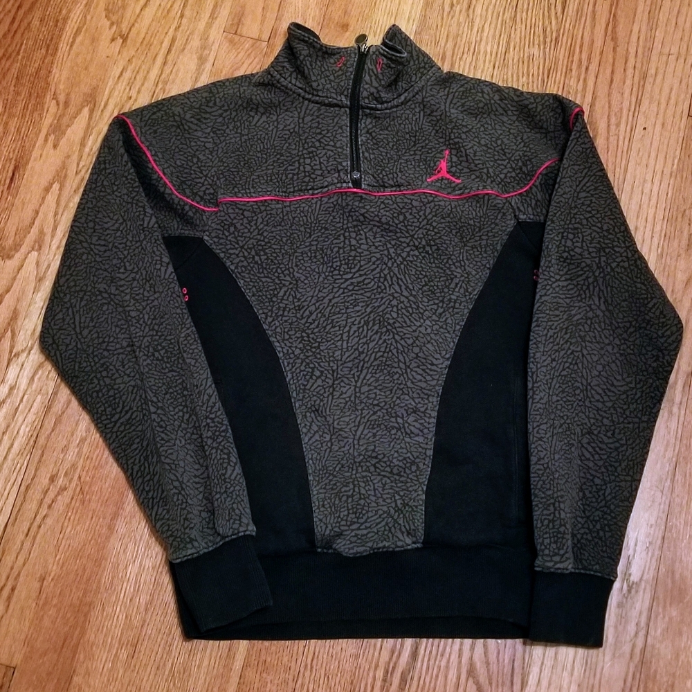 Jordan Men's Black and Gray Sweatshirt